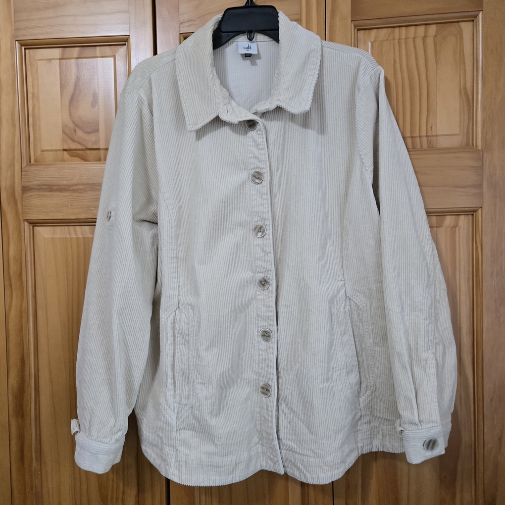 Women's Cream Corduroy Jacket